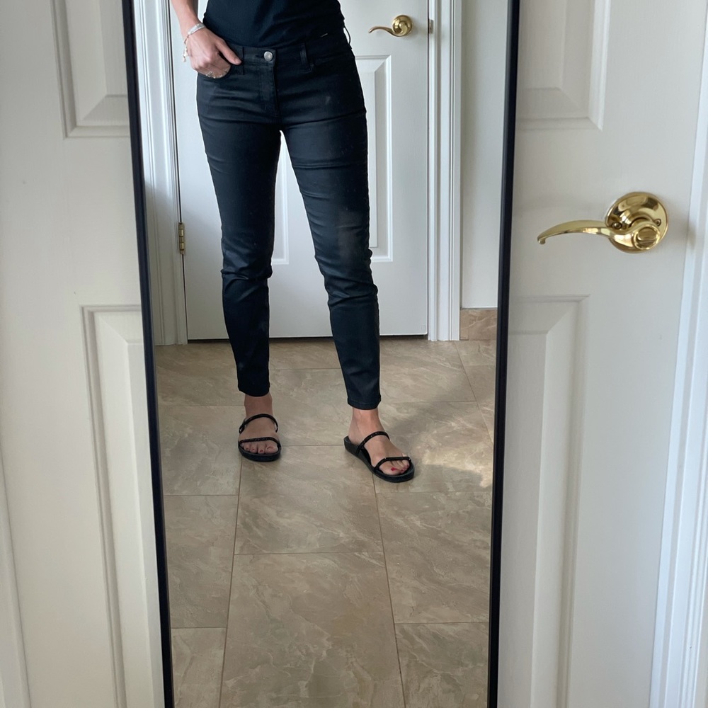 Current/Elliot black waxed jean NWOT